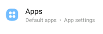 Step 2, Apps option