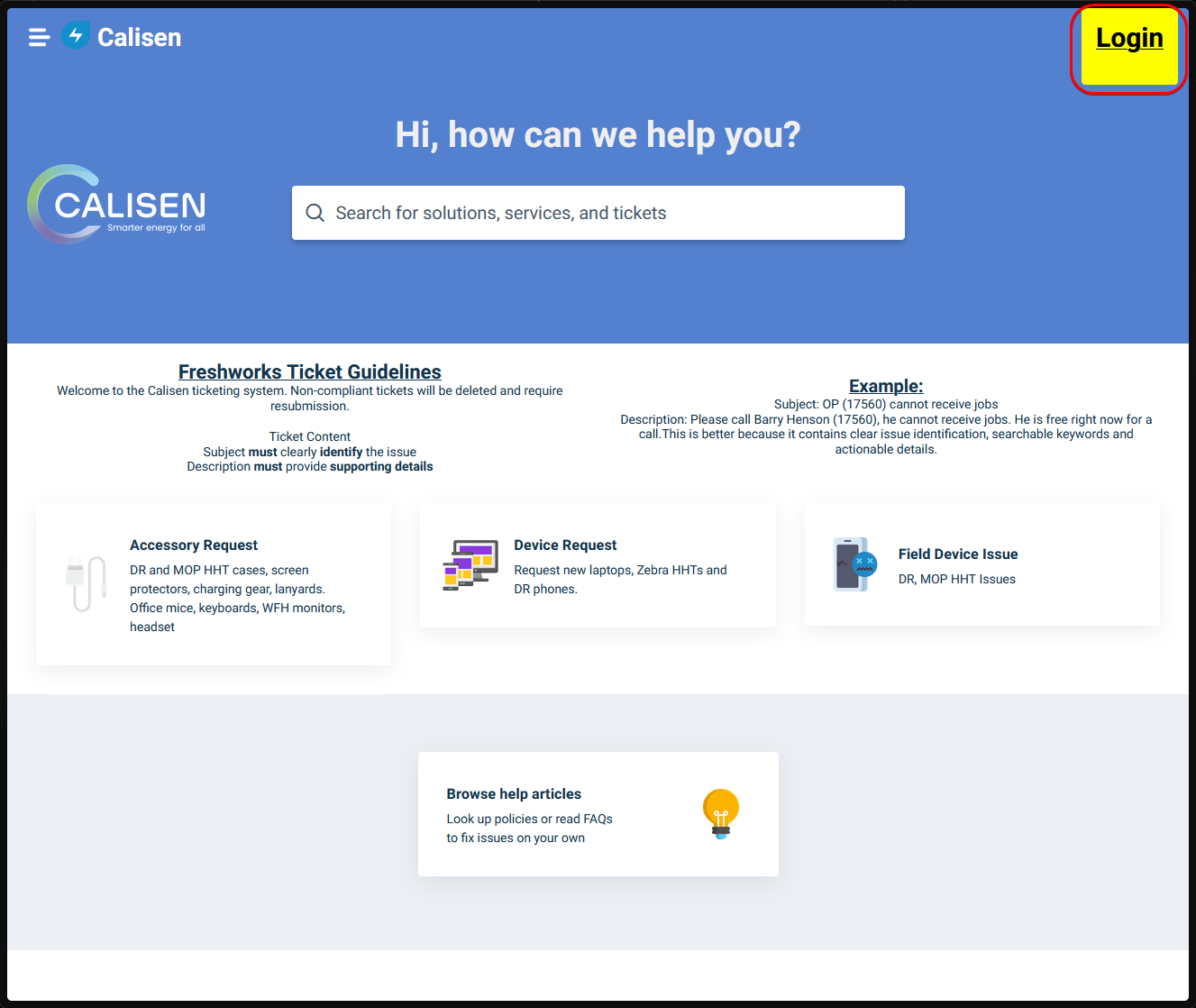Step 2, Log In